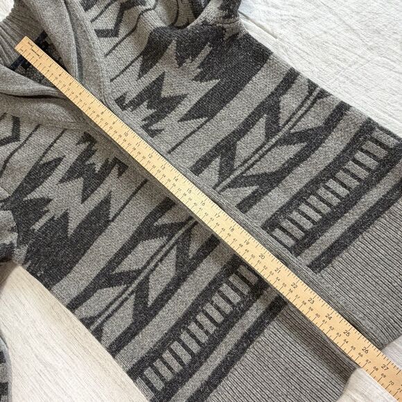 Banana Republic Men's M Wool Button Front Shawl Collar Cardigan Sweater Tribal - Picture 14 of 16